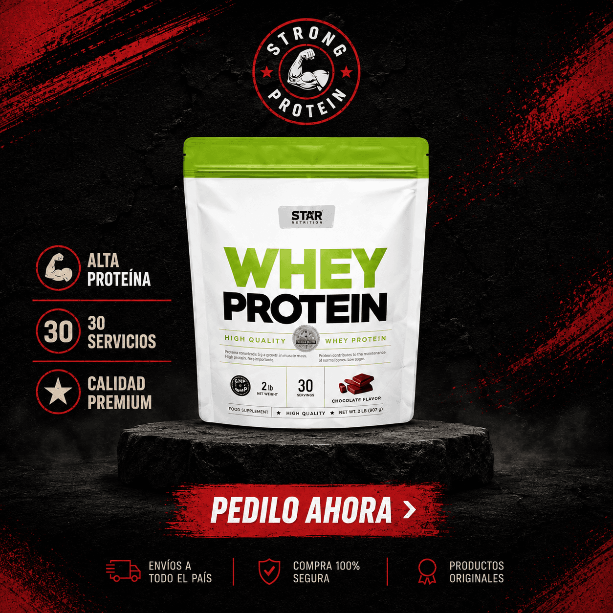 Whey Protein Doypack x2Lbs