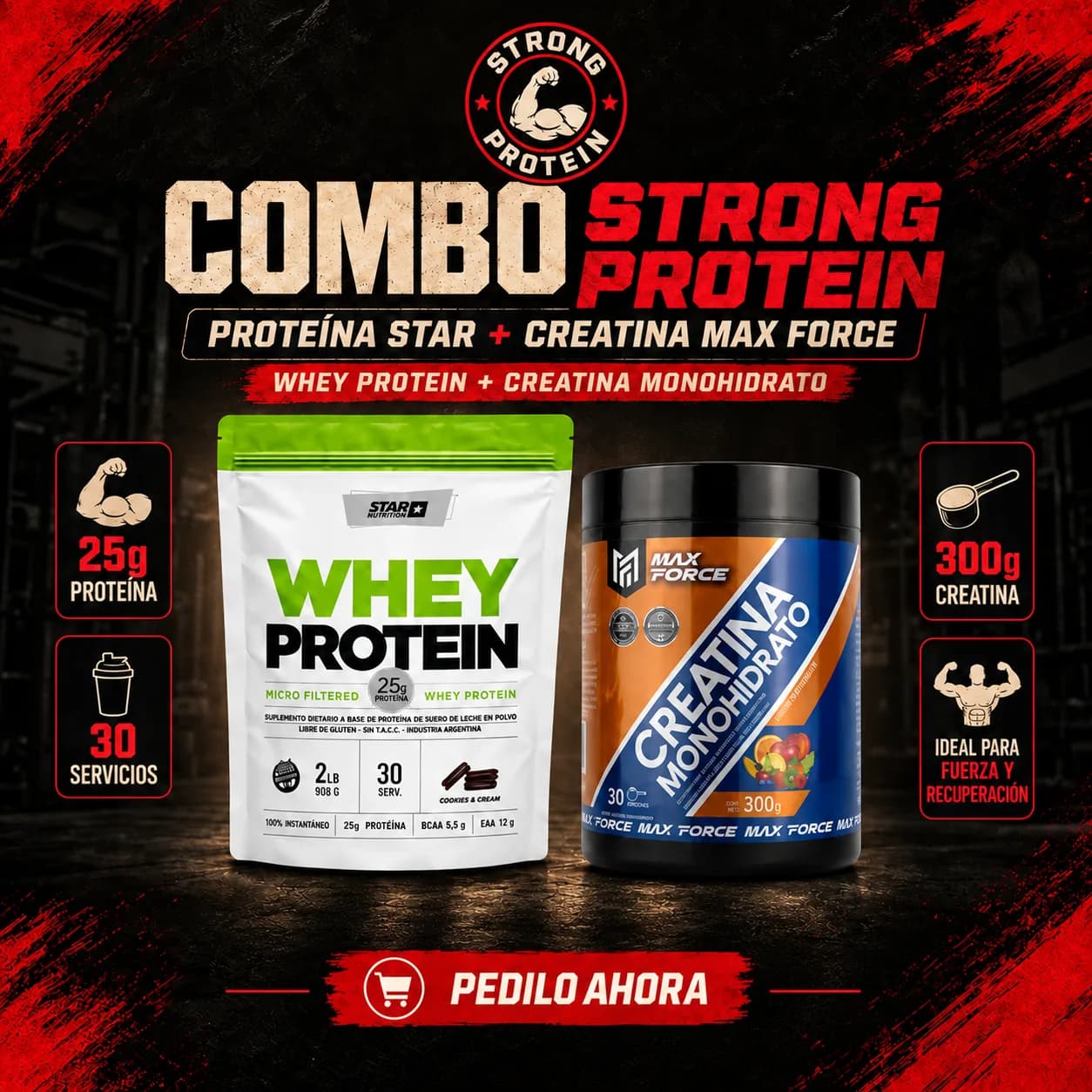 COMBO - Prote STAR + Crea Max Force