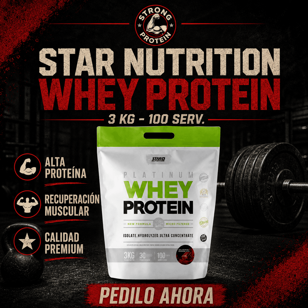 Platinum Whey Protein x3kg